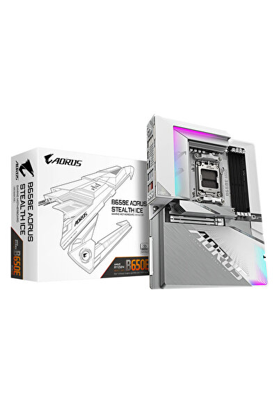 Gigabyte B650E AORUS STEALTH ICE DDR5 HDMI DP PCIe 5.0 AM5 ATX BEYAZ