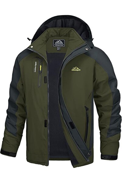 Kefitevd Geacă softshell pentru bărbați, ușoară, impermeabilă, rezistentă la ...
