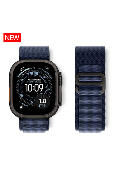 Choice9 S11-46 42 44 45 49mm navy blue-black Alpine/Trail Loop Strap For Watc...