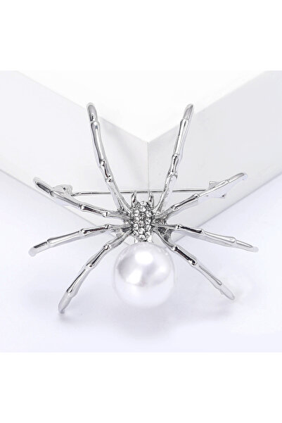 choice2 White0936 Fashionable Women's Brooch Pearl Spider Broochs Halloween O...