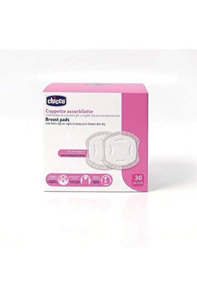 Chicco Αντιβακτηριακά Επιθέματα Στήθους με Κυψελωτή Υφή 30 τμχ