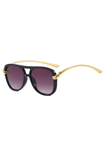 choice2 black double gray Vintage Knot Leg Oversize Square Cat Eye Sunglasses...