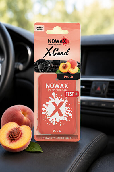 nowax X-Card-Şeftali Aromalı Oto Kokusu | Araba Kokusu | Kalıcı Koku