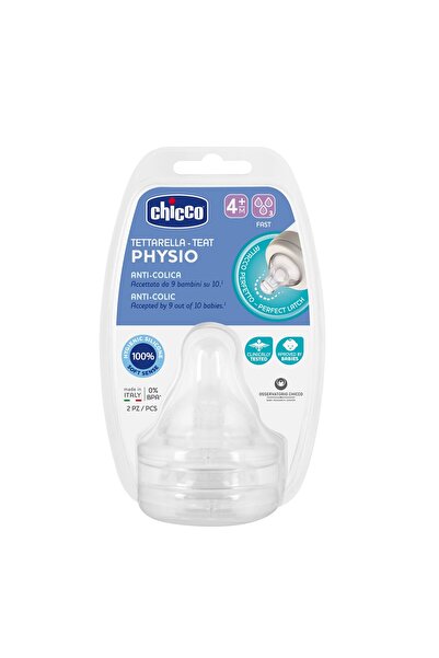 Chicco Θηλή από Σιλικόνη Physio Perfect 5 Γρήγορης Ροής Για 4+ Μηνών 2τμχ