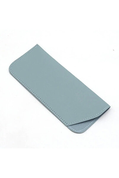 Choice Baby blue 1pcPU Leather Sunglasses Pouch Soft Glasses Case Portable An...