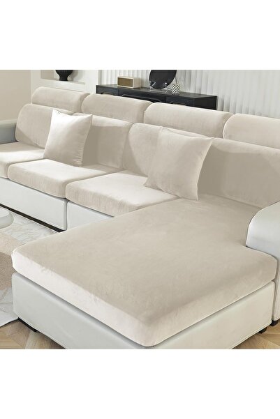Dotail Set de 4 huse elastice pentru pernele scaunelor de canapea, canapea cu...