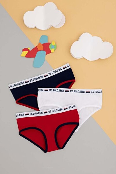 U.S. Polo Assn. U.S. Polo Assn. Paket od 6 slip gaćica za devojčice, tamnoplave