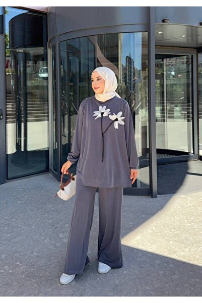 nurvina modest wear Καλοκαιρινό Σετ Δύο Τεμαχίων με Μπλούζα και Παντελόνι από...