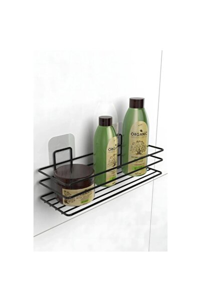 BRAMBLE LIFE Adhesive Bathroom Organizer Bathroom Shelf Shampoo Holder Soap D...