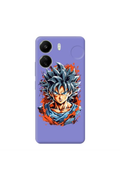 Other Xiaomi Redmi 13C Anime Goku Purple Colored Silicone TPU Θήκη