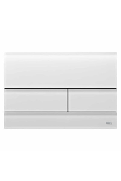 TECE Πλάκα έκπλυσης WC TECEsquare II λευκό σατινέ γυαλί 22×15 εκ.
