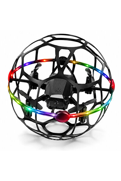 beemen R34 360° Korumalı Futbol Top Drone HD Kameralı LED Işıklı Yükseklik Sa...