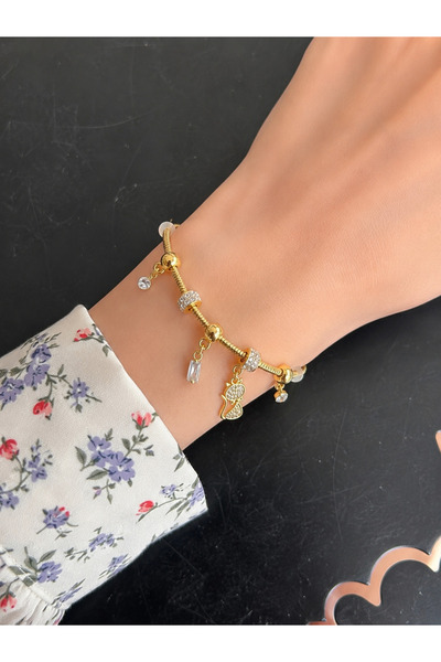 Generic Brand Sandora ✨   Gold Charm Bracelet Collection – a Sparkling Touch ...