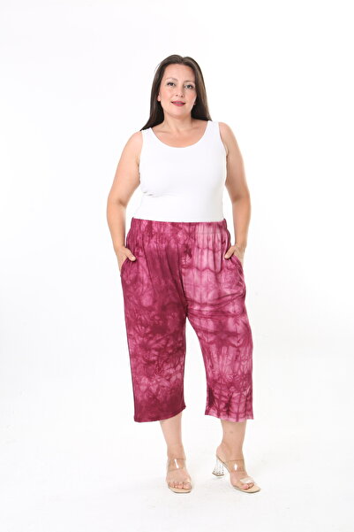 XL Modam Women's Lirali Viscose Washable Fabric Plus Size Capri