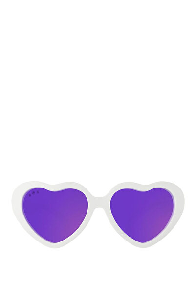 Roshambo Eyewear نظارات شمسية بيضاء مثلجة للفتيات