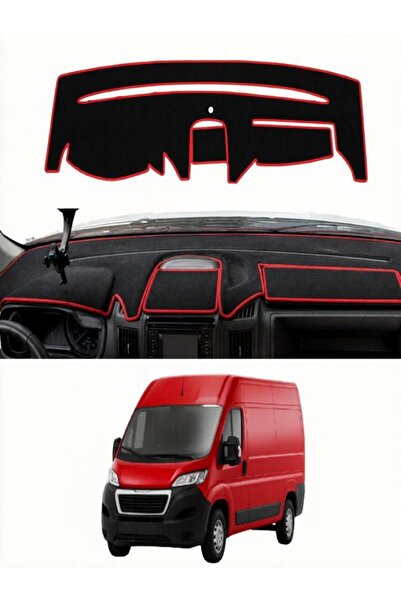 e-biz Peugeot Boxer (2006+) Uyumlu Torpido Koruma Örtüsü Oto Kılıfı Siyah - K...