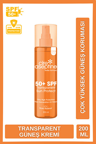 CIRE ASEPTINE Transparent Sun Protect 50+ SPF Leke Karşıtı Şeffaf İz Bırakmaz...