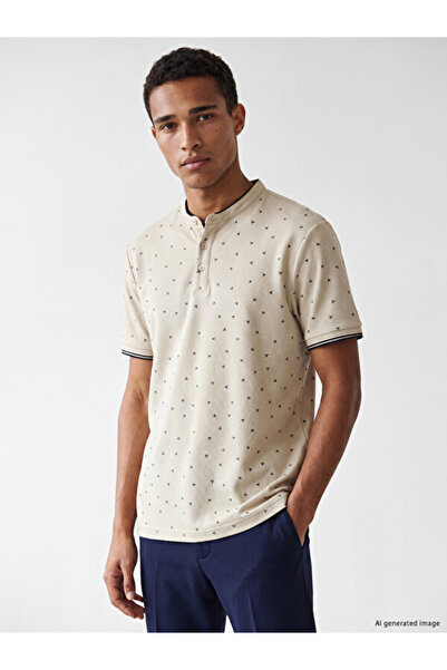 LC Waikiki Timeless Clothing & Timeless Choices Stand Collar Men's T-Shirt