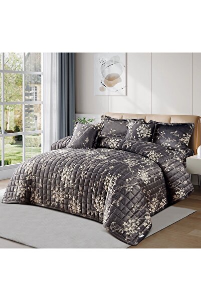 BIET ALMAFROSHAT Nofrin Quilt Set Velvet Fabric Compressed Soft Textured 6 Pi...