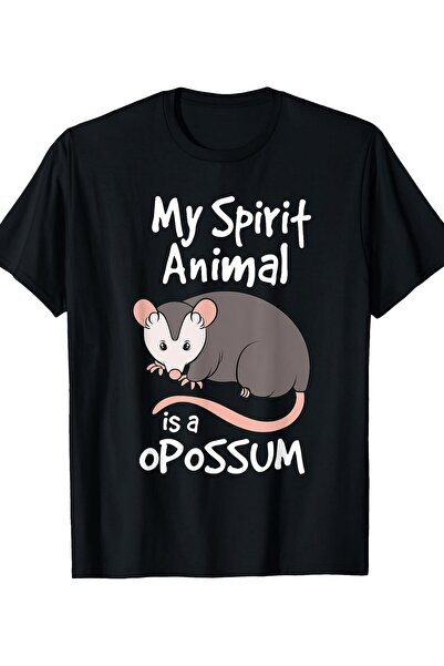 LİNA06 Men'S Graphic T-Shirt | "My Soul Is A Possum" Slogan Cartoon Design 18...