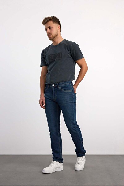 Vigoss Jeans 72595 73604 بنطلون جينز رجالي كومفورت فيت متوسط الارتفاع ضيق الس...