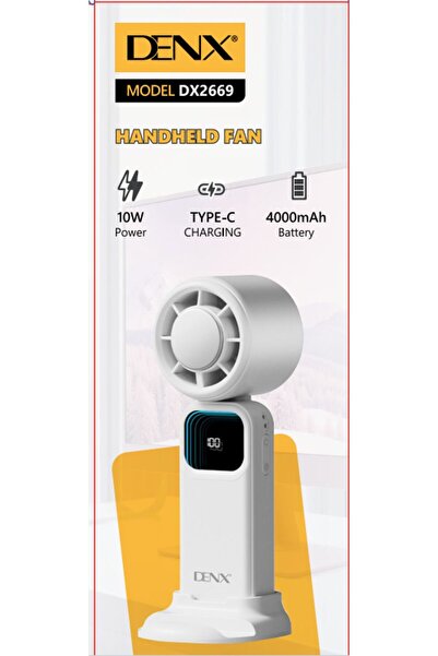 Primo Plus Denx Portable handheld electric fan with USB charging port, small ...