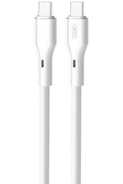 Xo Καλώδιο USB 2.0 USB-C Αρσενικό - USB-C 60W Λευκό 1μ