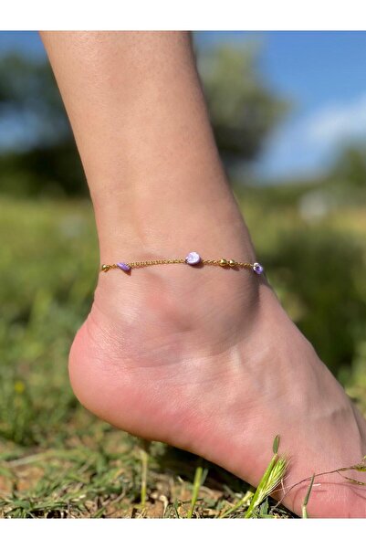 Beykan handmade Lumina Sparkling Natural Stone Anklet