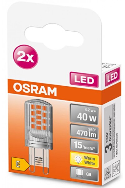 OEM 2 Becuri LED Osram PIN, G9, 4.2W (40W), 470 lm, lumină caldă (2700K)
