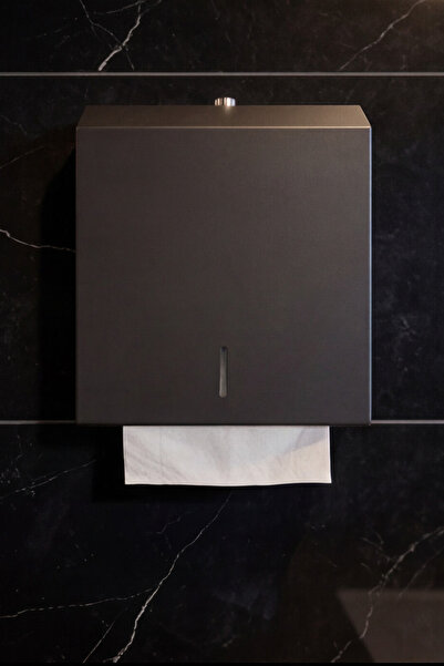 Zift Unique Stainless Steel Z Fold Towel Dispenser Matte Black, 400 Paper Tow...