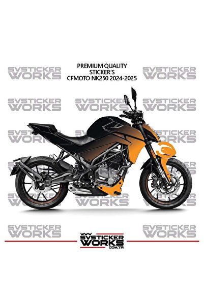 ARONA Cfmoto Nk250 Gen 2 Fairing Sticker Double Color Engine Fairing Model Re...