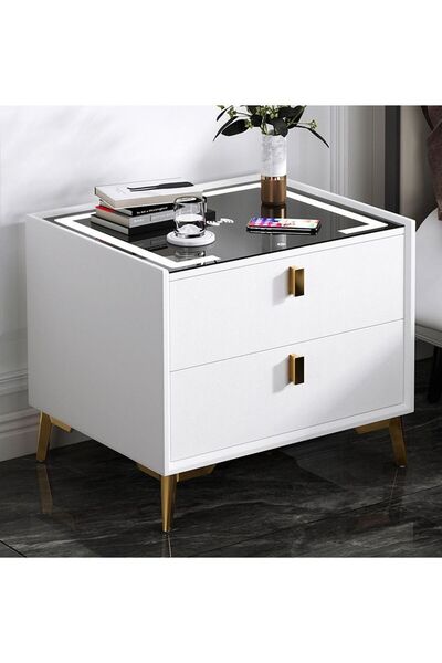 sharpdo Shardo Nightstands Bedroom Smart Bedside Table Small Storage Cabinet ...