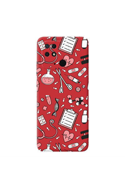 Other Xiaomi Redmi 10C Laboratory Red Colored Silicone TPU Θήκη