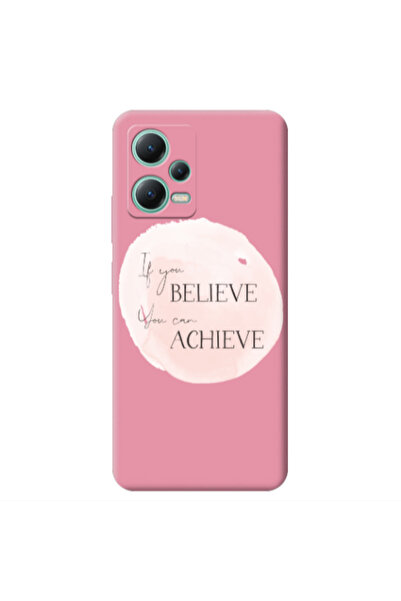 Other Xiaomi Redmi Note 12 Pro 5G If You Believe Pink Colored Silicone TPU Θήκη