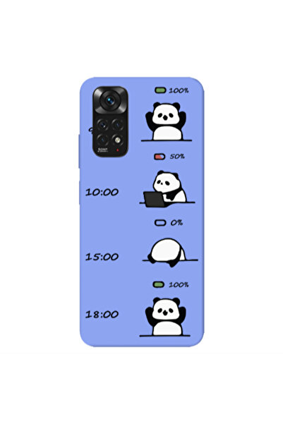 Other Xiaomi Redmi Note 11 4G My situation at work Light Purple Colored Silic...