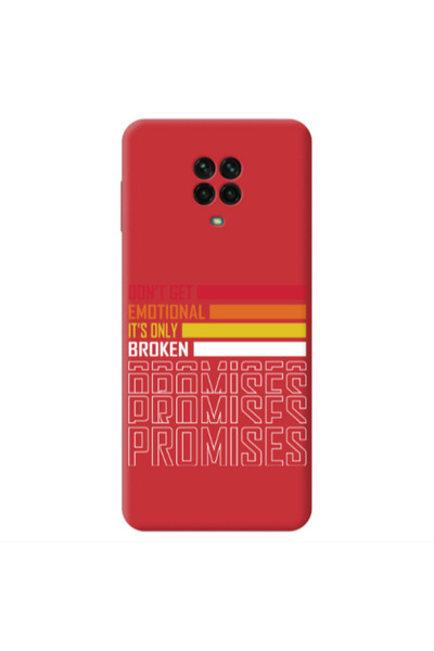 Other Xiaomi Redmi Note 9 Pro Dont Get Emotional Red Colored Silicone TPU Θήκη