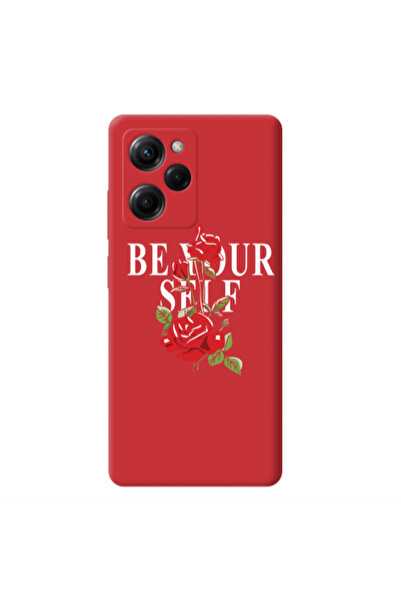 Other Xiaomi Poco X5 Pro Be Your Self Red Colored Silicone TPU Θήκη