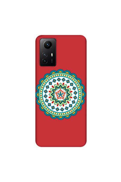 Other Xiaomi Redmi Note 12s Mandala D11 Red Colored Silicone TPU Θήκη