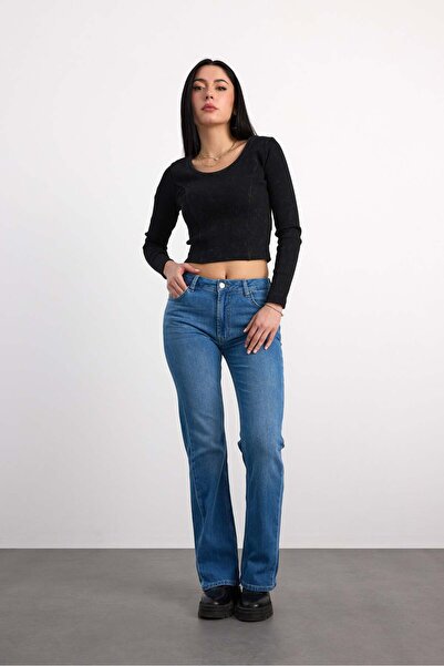 Vigoss Jeans 24326-73603 Women's Boot Cut Mid Denim Waist 24326-73603