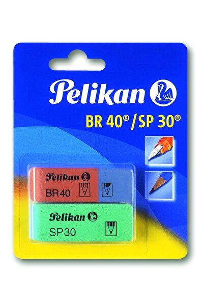 Pelikan Γόμες 2 τεμάχια. Πράσινο+Κόκκινο (1105353)