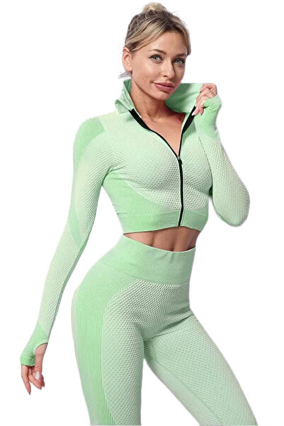 Fizion Set Fitness din 3 piese format din colanti modelatori cu talie inalta,...