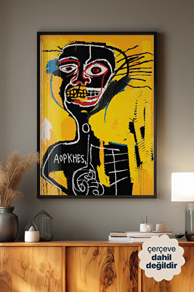 Persona Istanbul Jean-Michel Basquiat "Cabeza, 1982" - Sanat Posteri (Çerçeve...