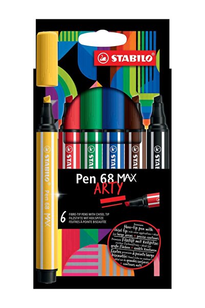 Stabilo Μαρκαδόροι Arty Pen 68 Max 6 Χρώματα (128768106)