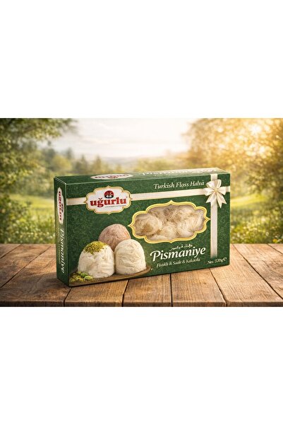 Uğurlu Pismaniye cu Fistic, Vanilie si Cacao Ugurlu 240 Gr