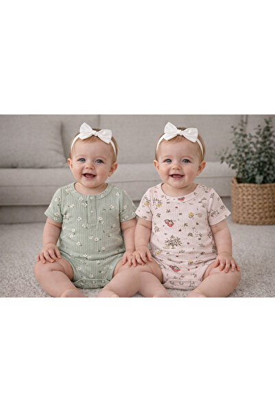 greenmoss %100 Pamuk 2’li Bebek Zıbın /Body