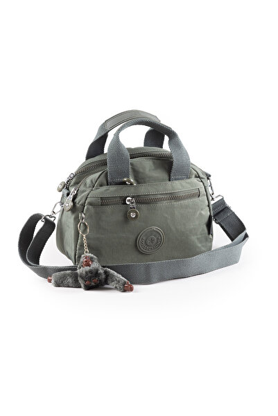 İMAKS Crinkle Waterproof Lightweight Fabric Women's Multi-Compartment Crossbo...