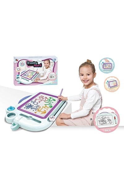 Blue Toys Παιδικός Μαγνητικός Πίνακας Σχεδίασης Λευκό-Ροζ (MKU316490)