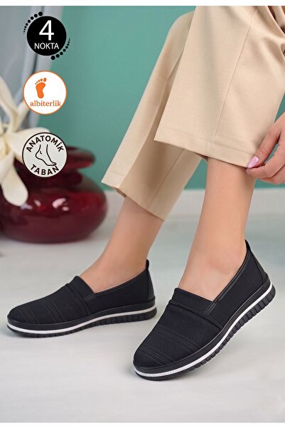 AlbiShoes Women's 4-Point Buckle Detail Anatomical Non-Slip Sole Comfortable ...