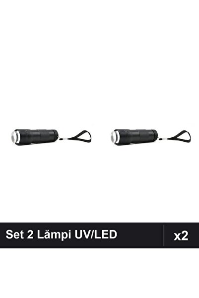 NAİLS Set 2 Lămpi Lanternă UV/LED 12W cu Pernă Silicon, Negre - Uscare Unghii...