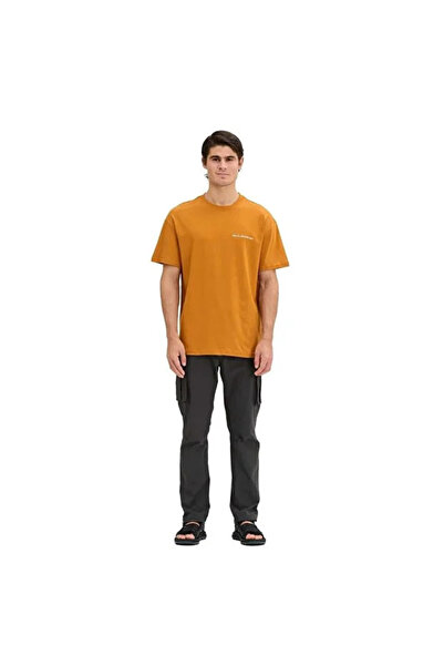 Quiksilver تي شيرت رجالي مطبوع عليه نص صغير TRQMS26110
